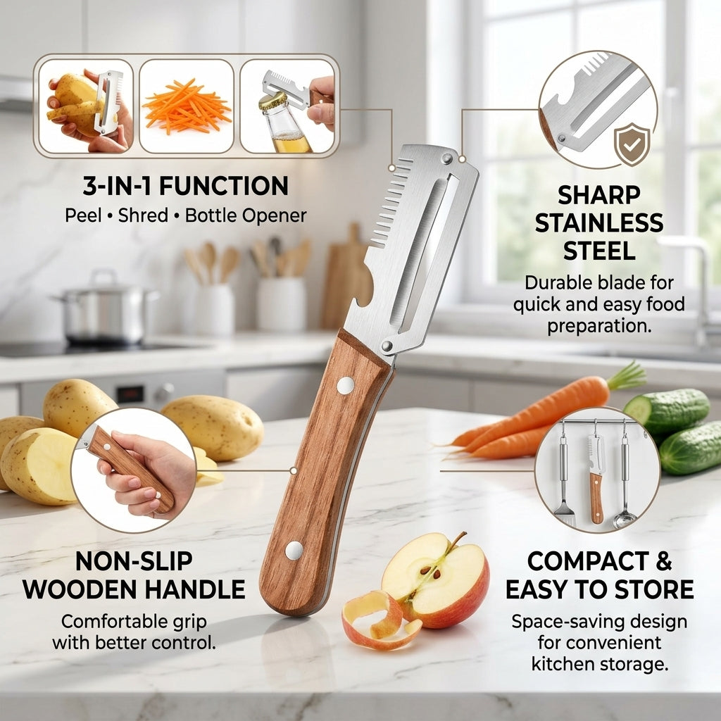3 in 1 Multi-Functional Vegetable Peeler