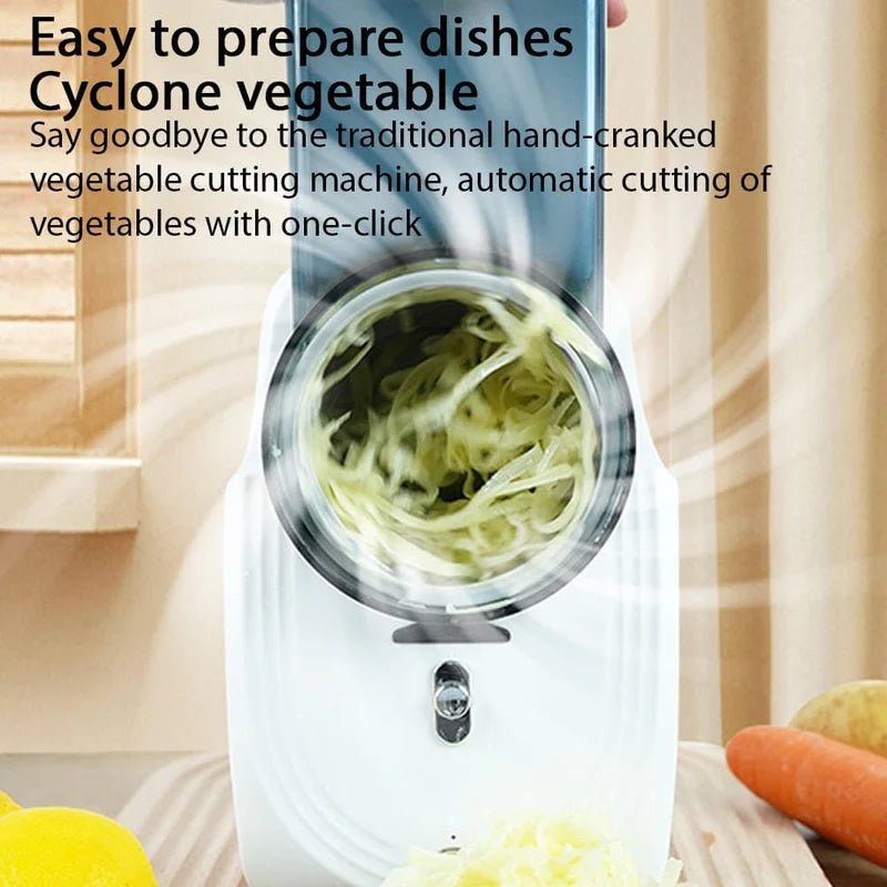 Multifunctional Vegetable Cutter with Interchangeable Blades