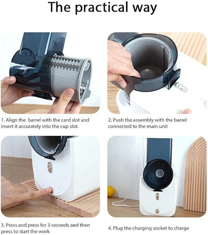 Multifunctional Vegetable Cutter with Interchangeable Blades